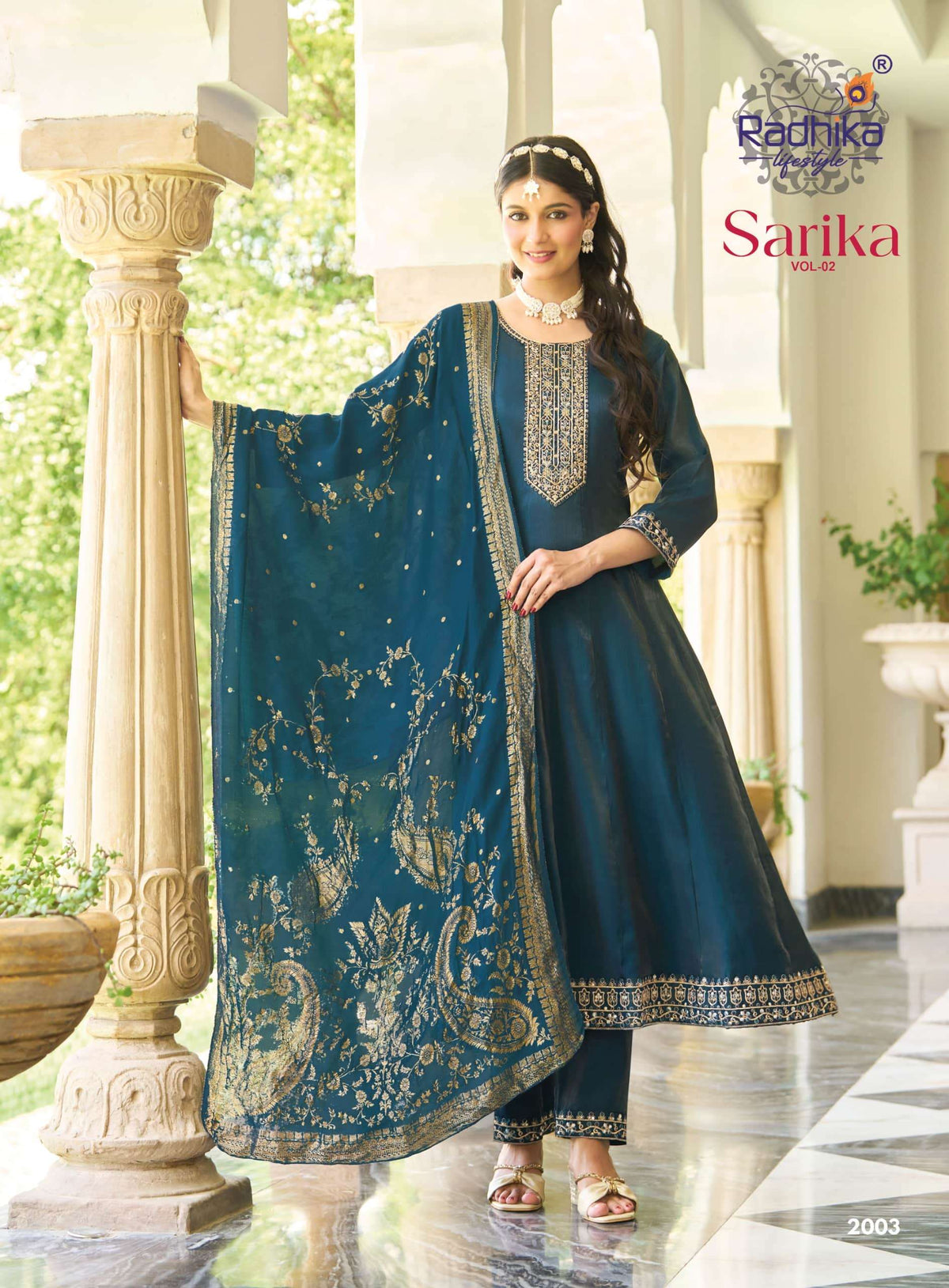 Radhika Lifestyle Sarika Vol-2 Roman Silk Anarkali Salwar Suit