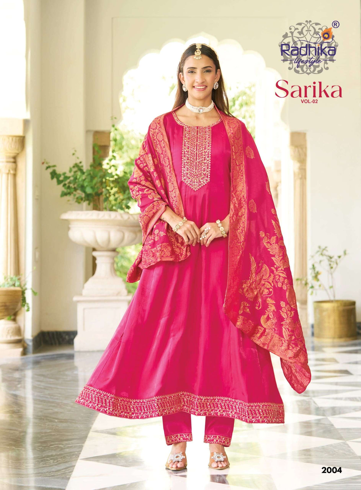 Radhika Lifestyle Sarika Vol-2 Roman Silk Anarkali Salwar Suit