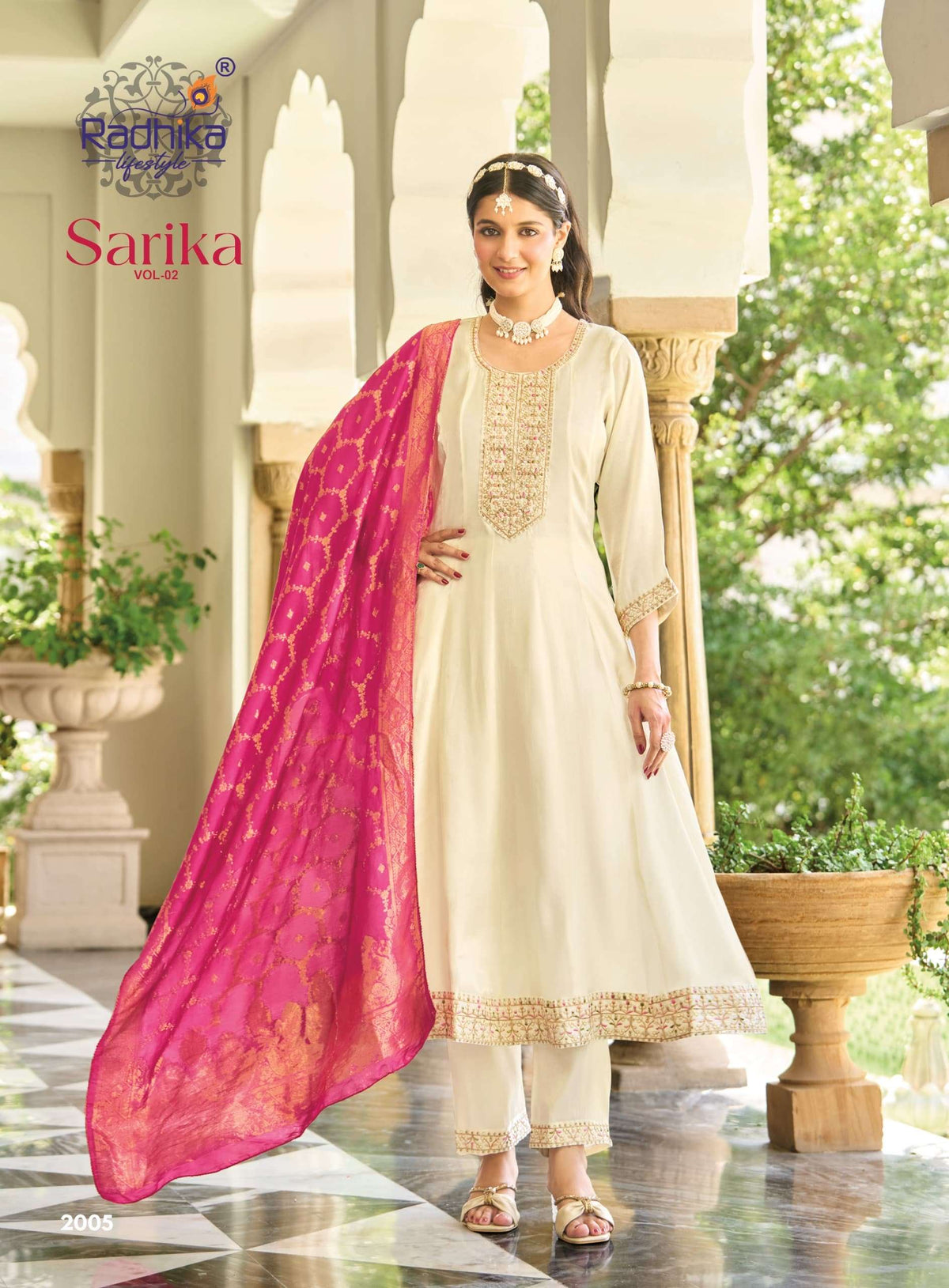 Radhika Lifestyle Sarika Vol-2 Roman Silk Anarkali Salwar Suit