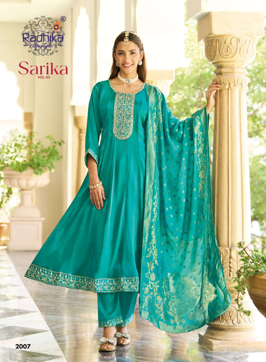 Radhika Lifestyle Sarika Vol-2 Roman Silk Anarkali Salwar Suit