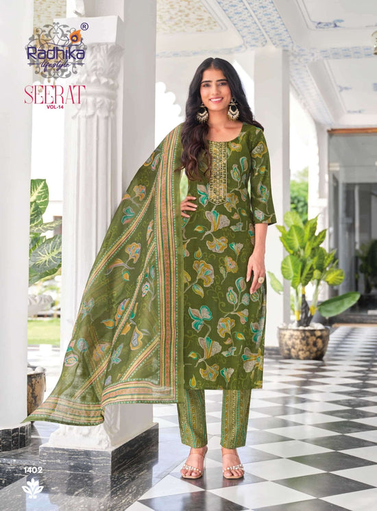 Radhika Lifestyle Seerat Vol 14 Heavy Rayon Salwar Suit Set - Amrah Wholesale