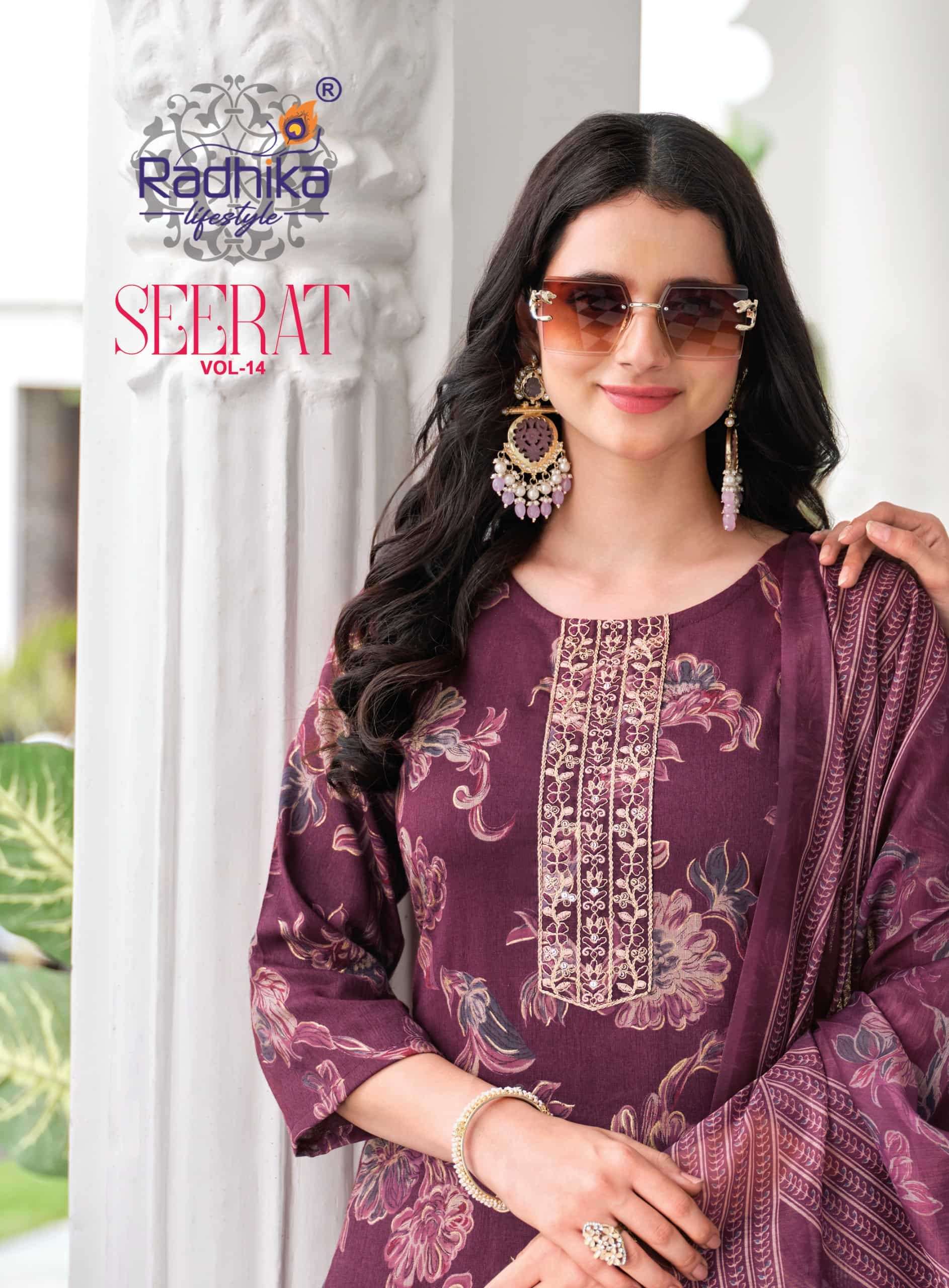 Radhika Lifestyle Seerat Vol 14 Heavy Rayon Salwar Suit Set
