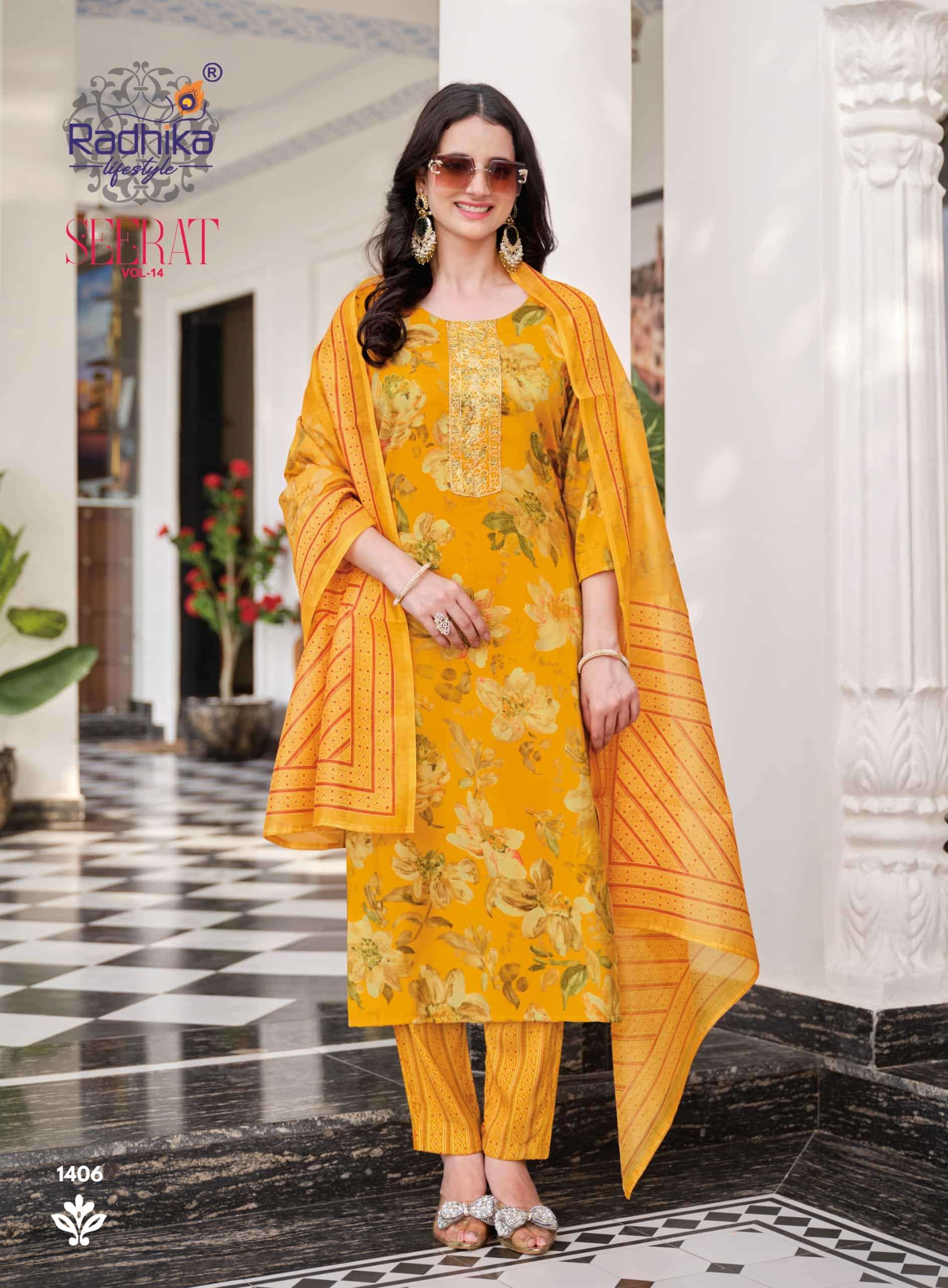 Radhika Lifestyle Seerat Vol 14 Heavy Rayon Salwar Suit Set