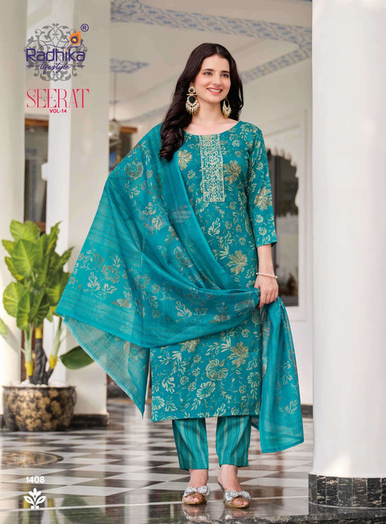 Radhika Lifestyle Seerat Vol 14 Heavy Rayon Salwar Suit Set