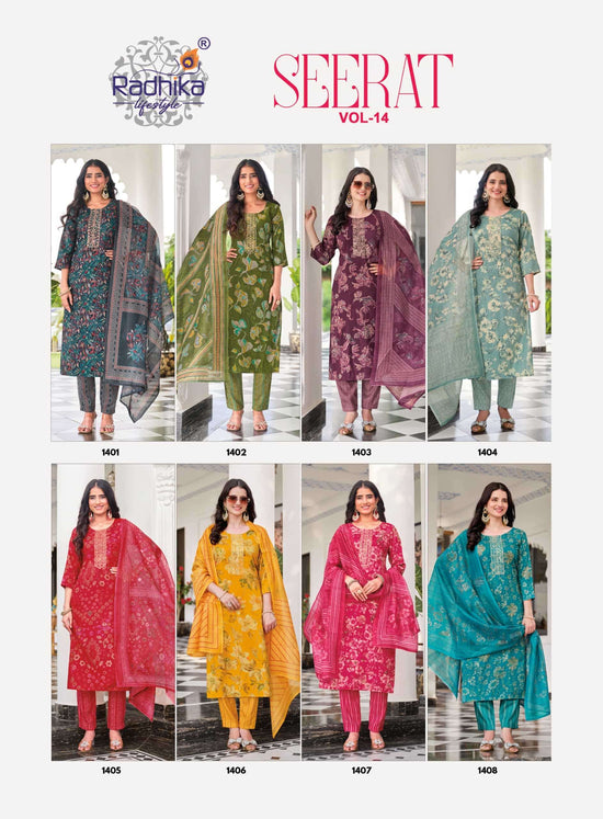 Radhika Lifestyle Seerat Vol 14 Heavy Rayon Salwar Suit Set