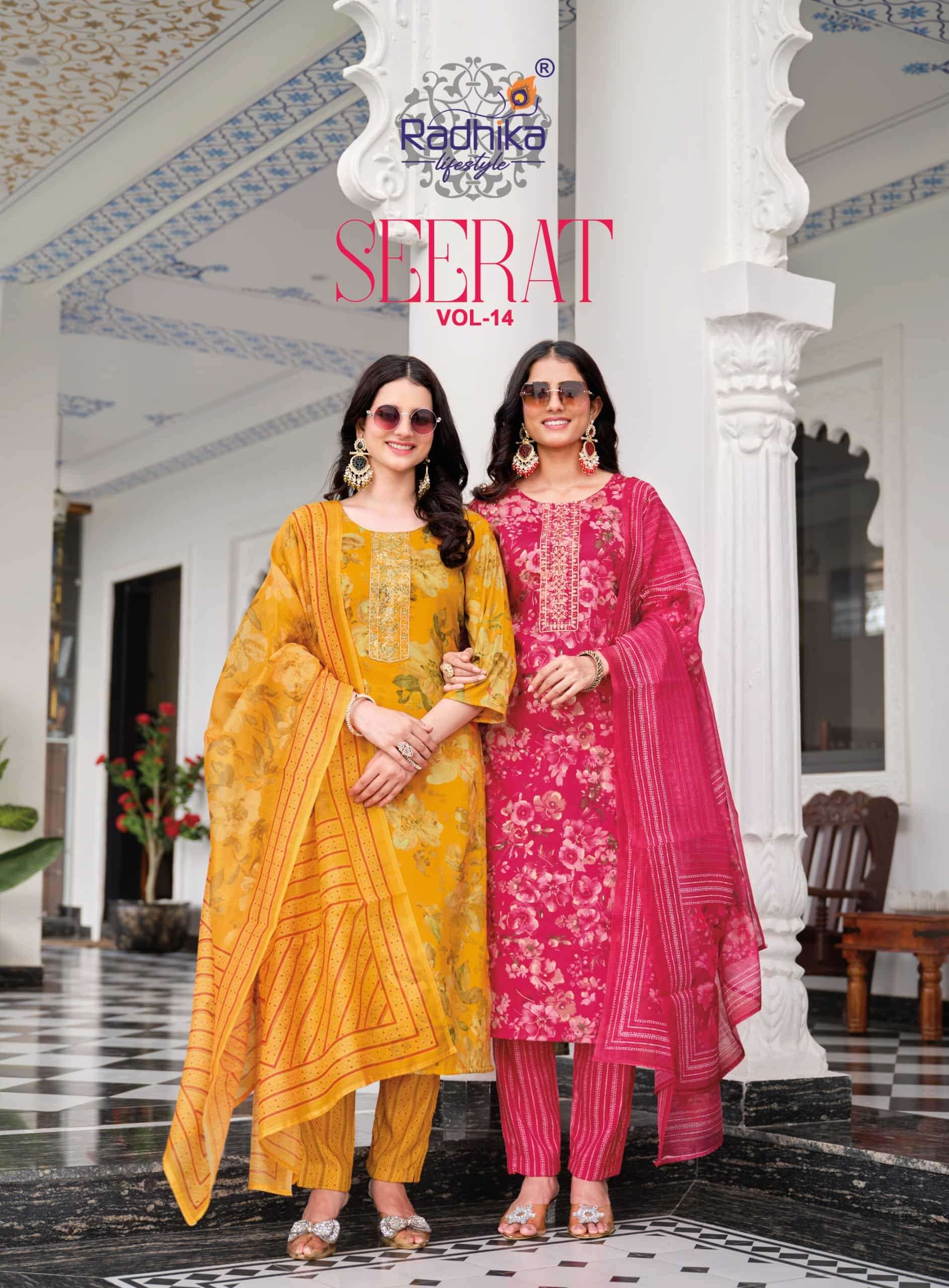 Radhika Lifestyle Seerat Vol 14 Heavy Rayon Salwar Suit Set