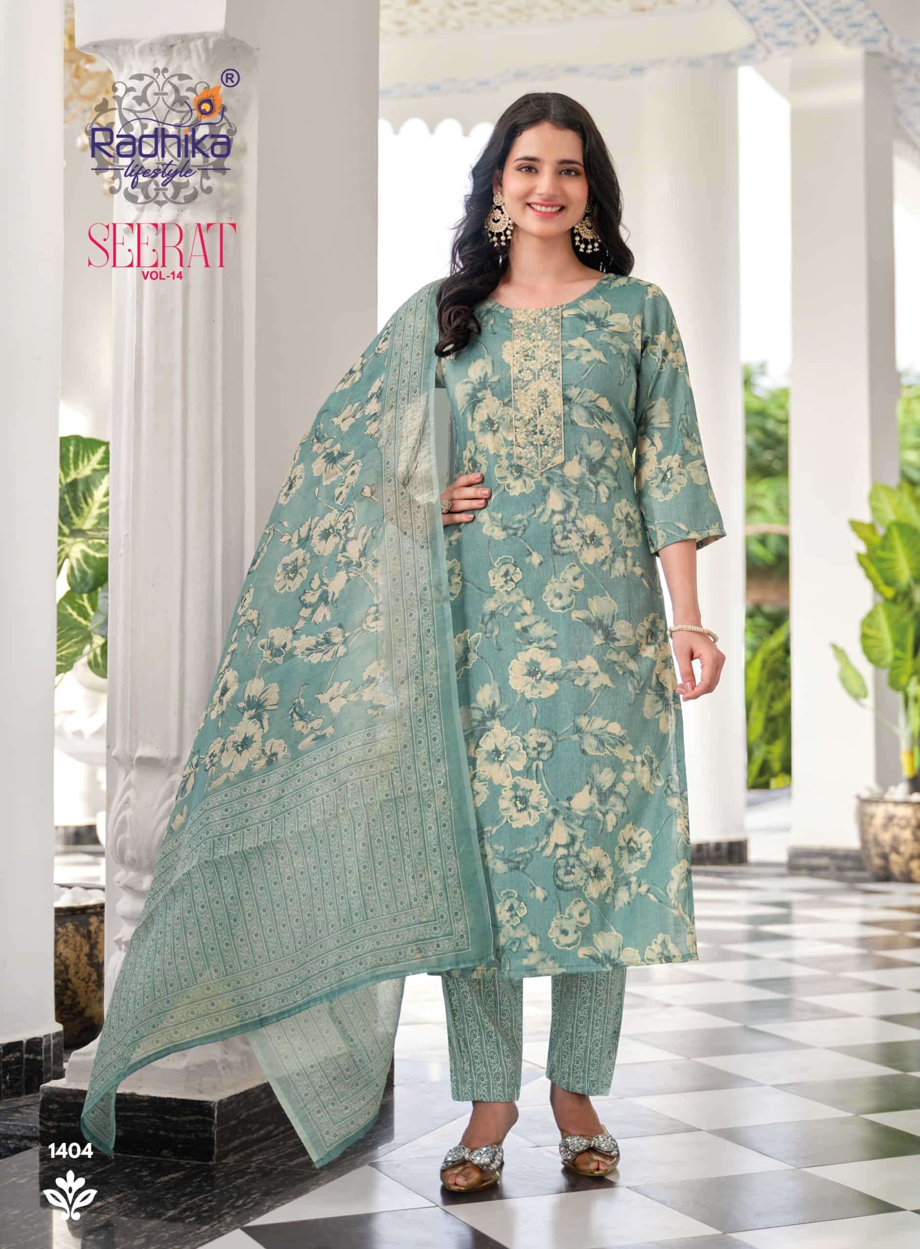 Radhika Lifestyle Seerat Vol 14 Heavy Rayon Salwar Suit Set