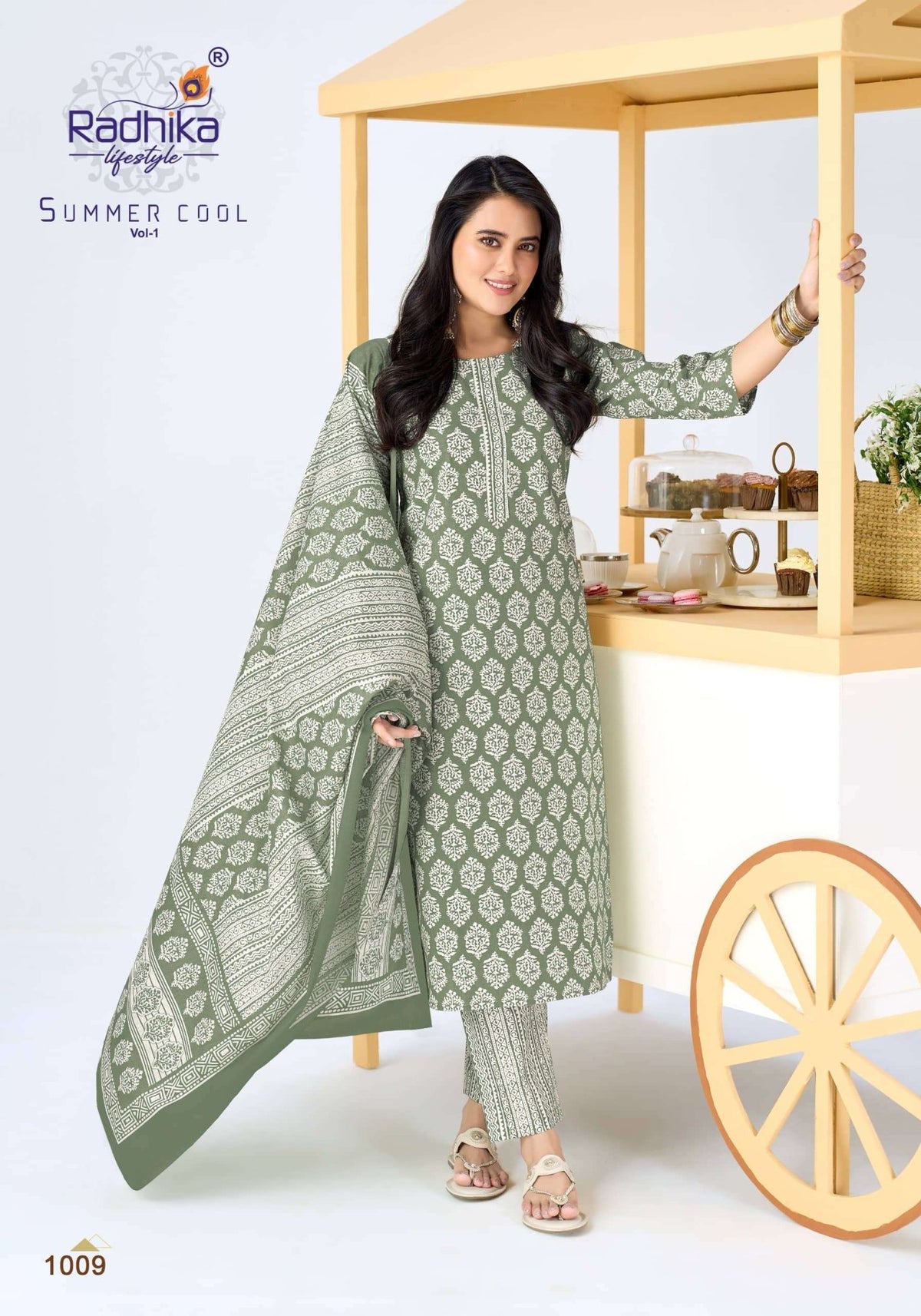RADHIKA LIFESTYLE SUMMER COOL VOL-1 Cotton Printed Stitched Salwar Suit Set - Amrah Wholesale