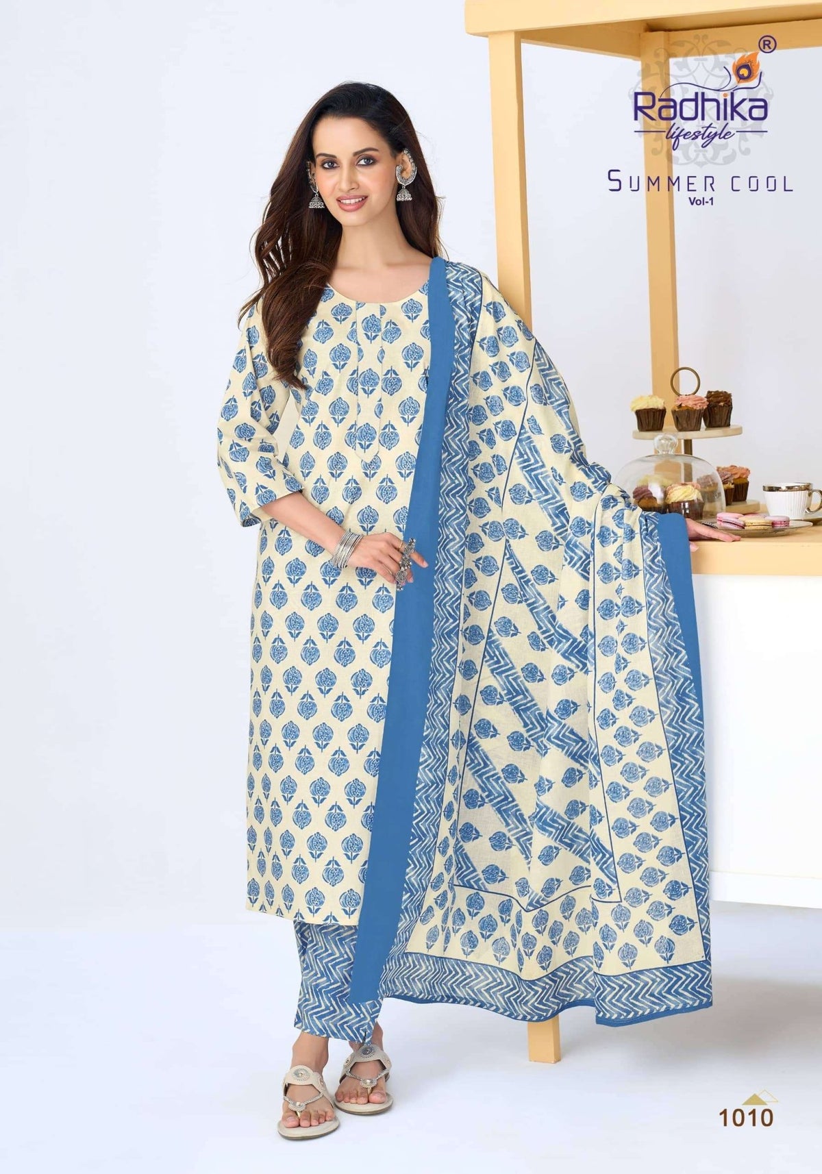 RADHIKA LIFESTYLE SUMMER COOL VOL-1 Cotton Printed Stitched Salwar Suit Set - Amrah Wholesale