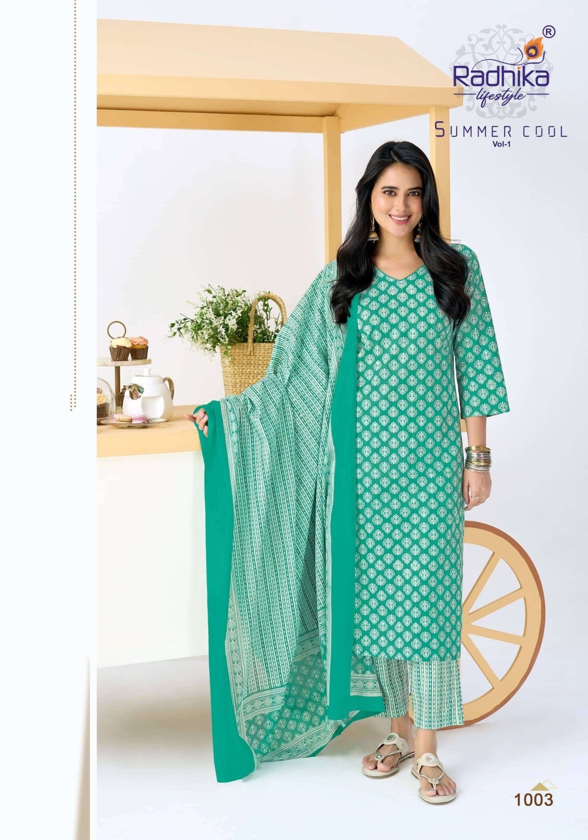 RADHIKA LIFESTYLE SUMMER COOL VOL-1 Cotton Printed Stitched Salwar Suit Set - Amrah Wholesale