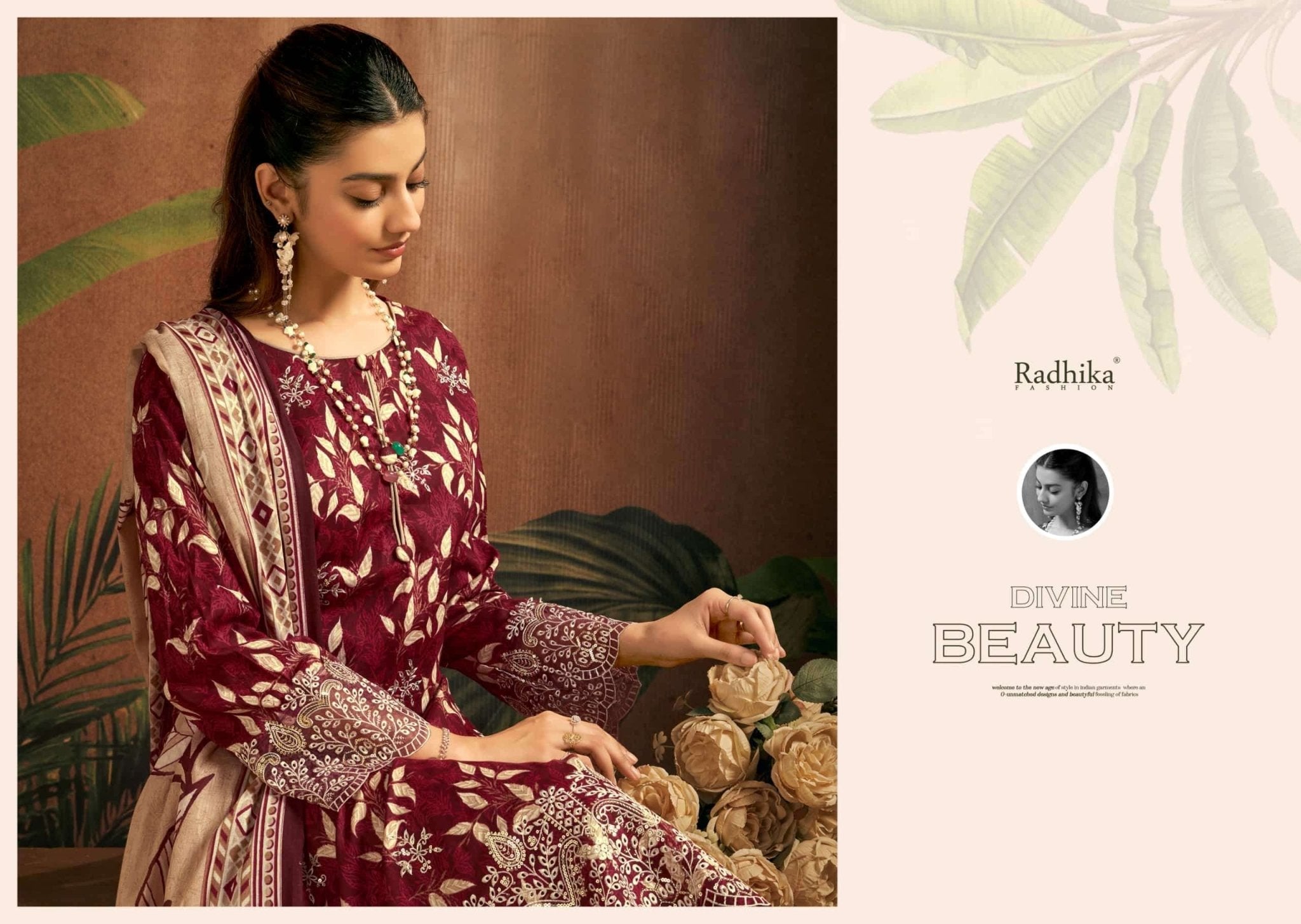 Radhika Saira Lawn Cotton Dress Material - Amrah Wholesale