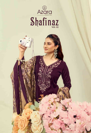 Radhika Shafinaz Vol 2 Pure Heavy Zam Cotton Unstitched Pakistani Suit - Amrah Wholesale