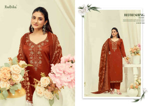 Radhika Shafinaz Vol 2 Pure Heavy Zam Cotton Unstitched Pakistani Suit - Amrah Wholesale