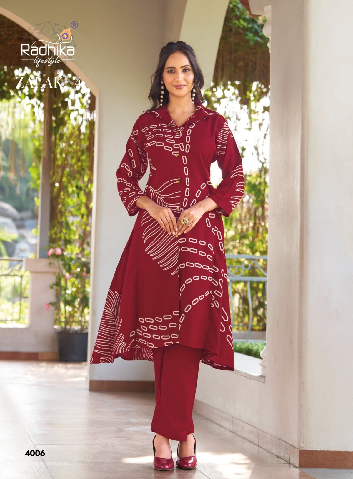 Radhika Zalak Vol 4 Rayon Kurti Pant Set - Amrah Wholesale