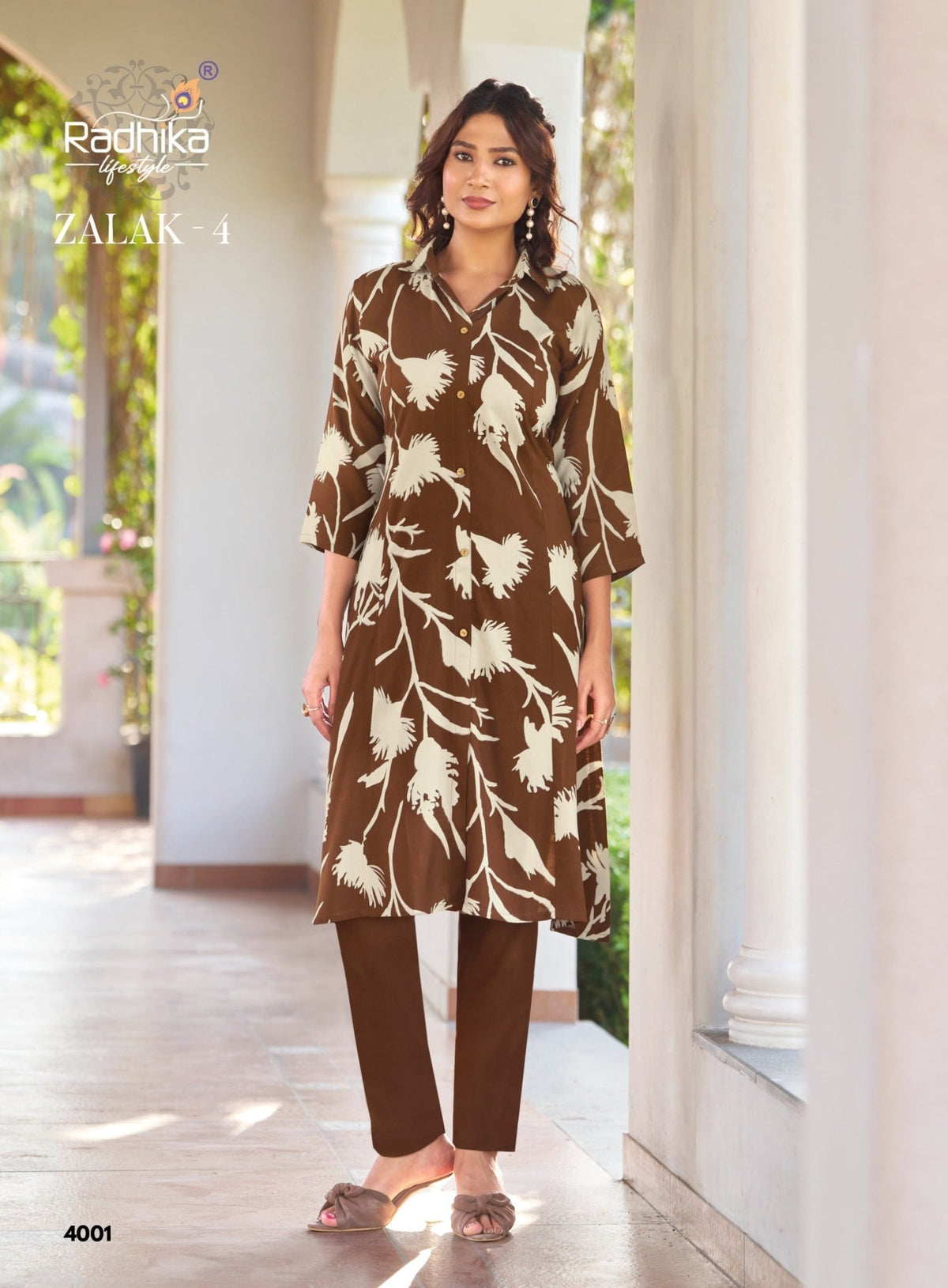 Radhika Zalak Vol 4 Rayon Kurti Pant Set - Amrah Wholesale
