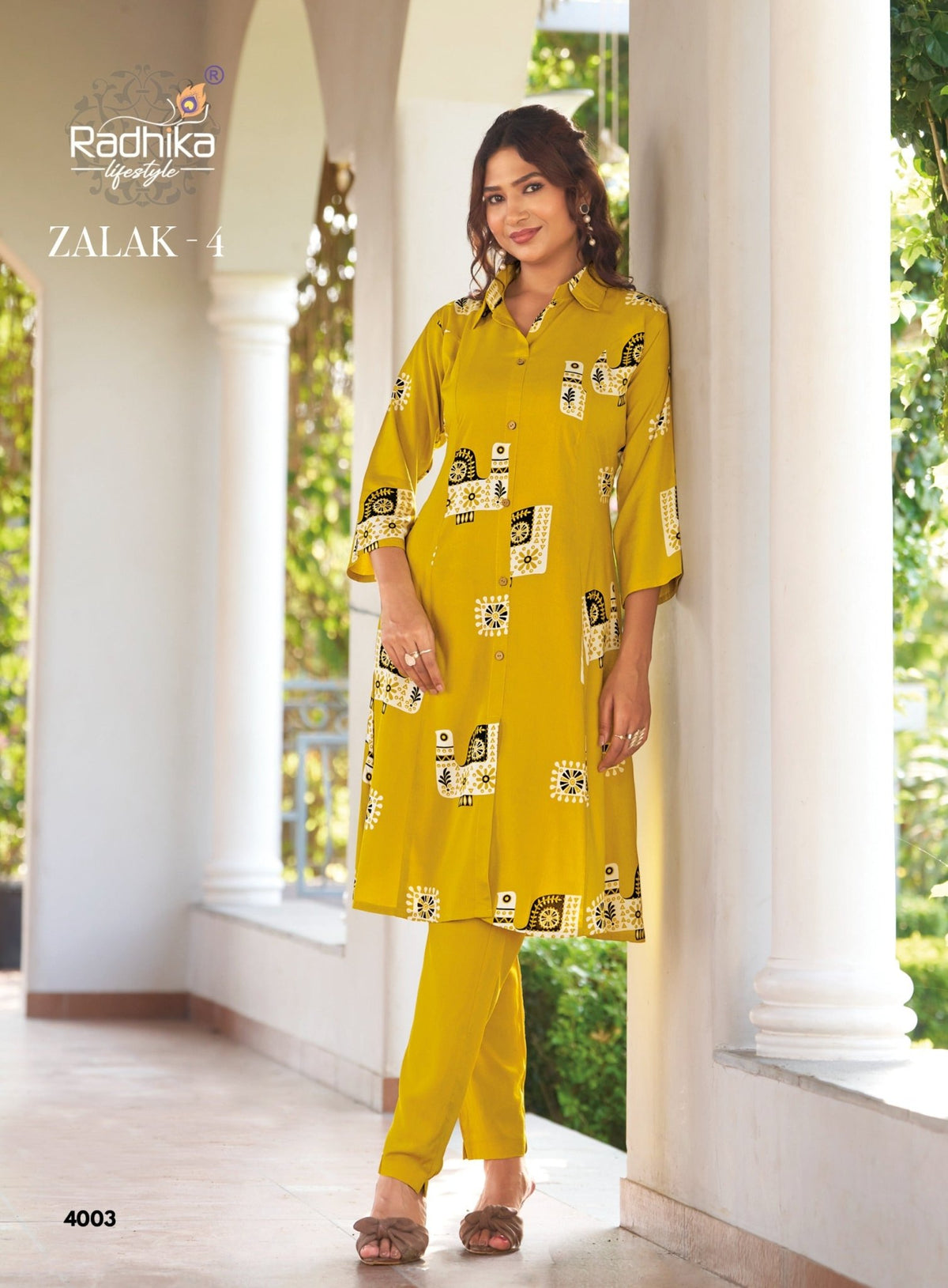 Radhika Zalak Vol 4 Rayon Kurti Pant Set - Amrah Wholesale
