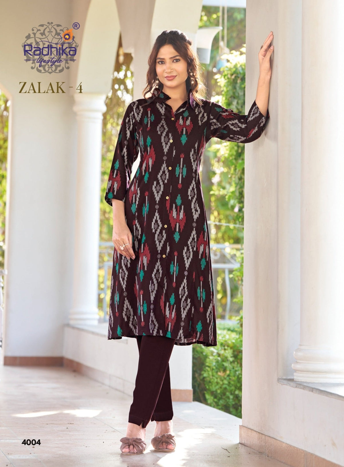 Radhika Zalak Vol 4 Rayon Kurti Pant Set - Amrah Wholesale