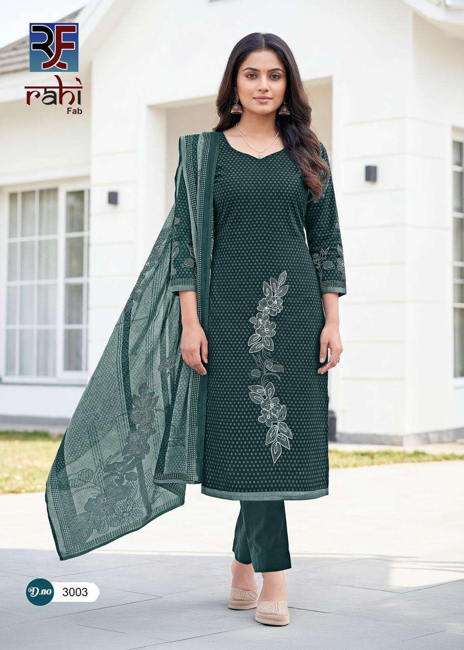 Rahi Fab Rising Silver Vol 3 Readymade Cotton 3 Piece Salwar Suit Set