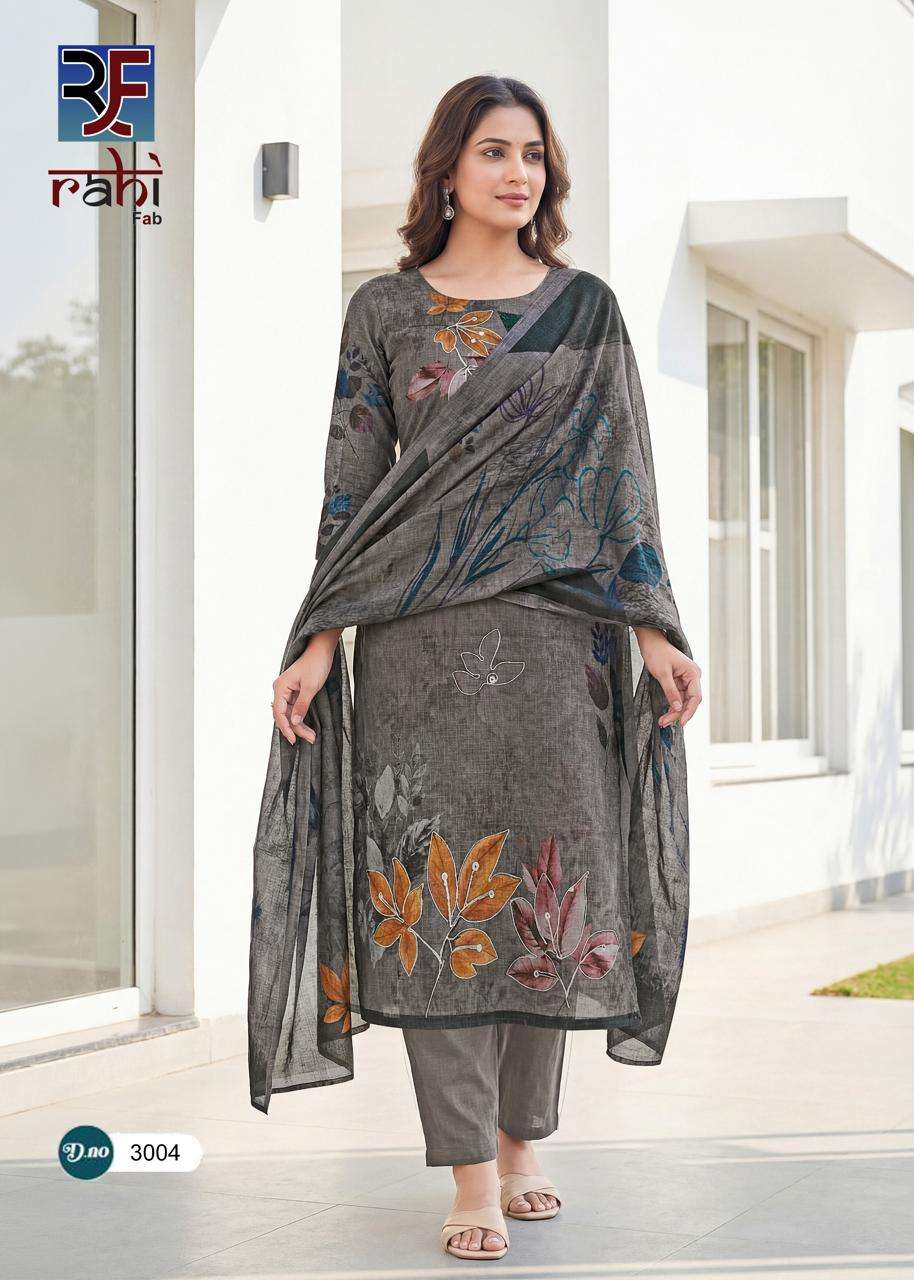 Rahi Fab Rising Silver Vol 3 Readymade Cotton 3 Piece Salwar Suit Set