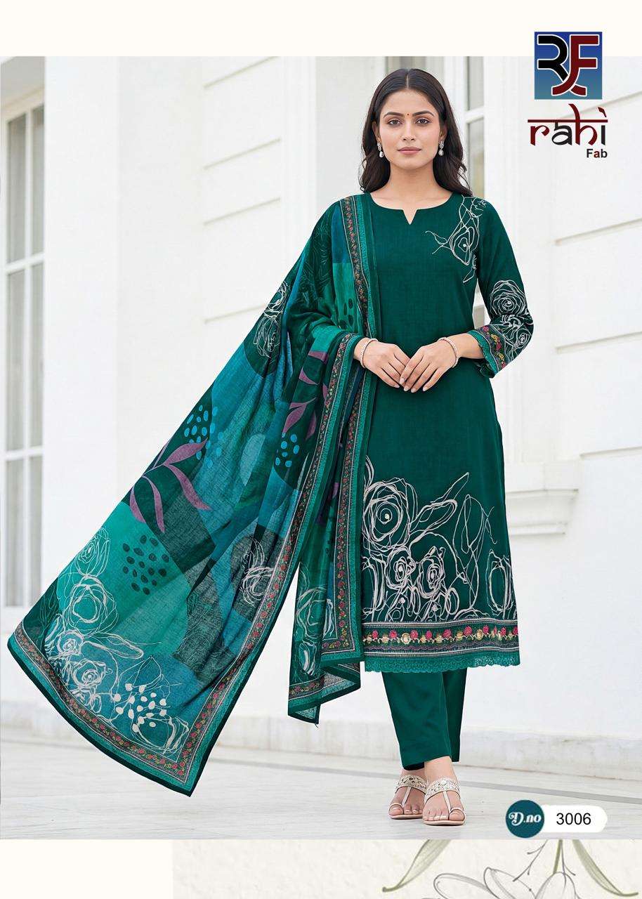 Rahi Fab Rising Silver Vol 3 Readymade Cotton 3 Piece Salwar Suit Set