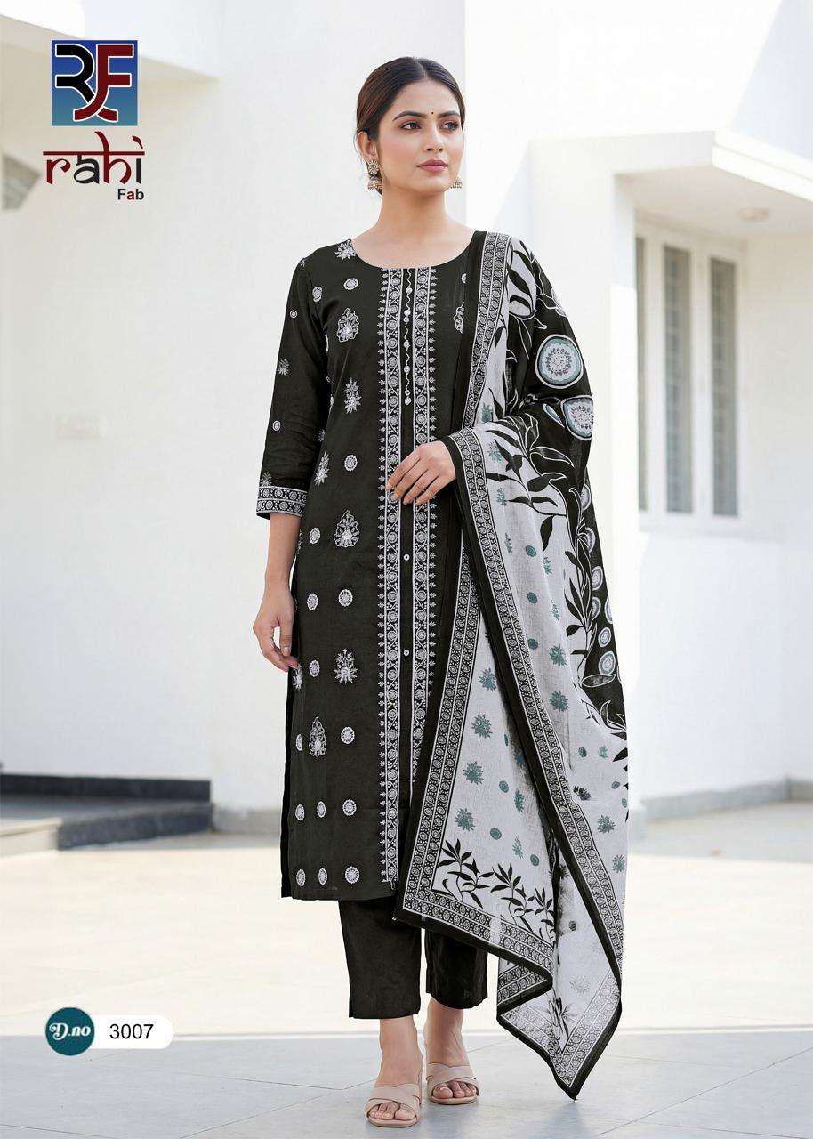 Rahi Fab Rising Silver Vol 3 Readymade Cotton 3 Piece Salwar Suit Set