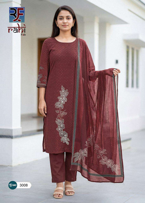 Rahi Fab Rising Silver Vol 3 Readymade Cotton 3 Piece Salwar Suit Set