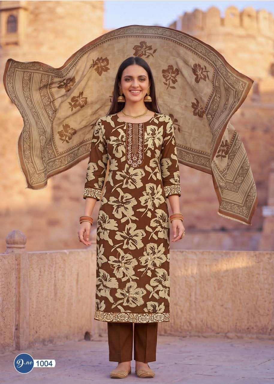 Rahi Fashion Ruby Rose Vol 1 Cotton Dress Material - Amrah Wholesale