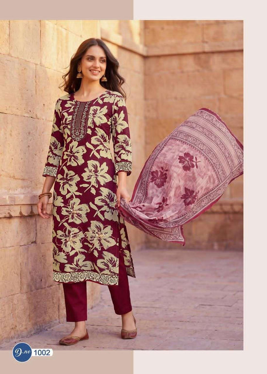 Rahi Fashion Ruby Rose Vol 1 Cotton Dress Material