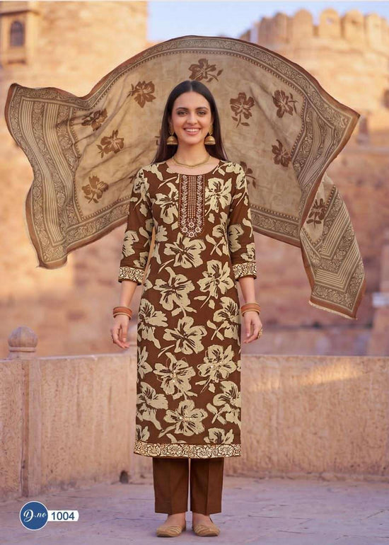 Rahi Fashion Ruby Rose Vol 1 Cotton Dress Material