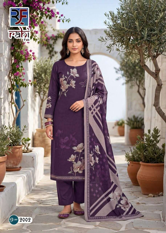 Rahi Fashion Rising Gold Vol 2 Pure Cotton Kurti Pant Dupatta Set