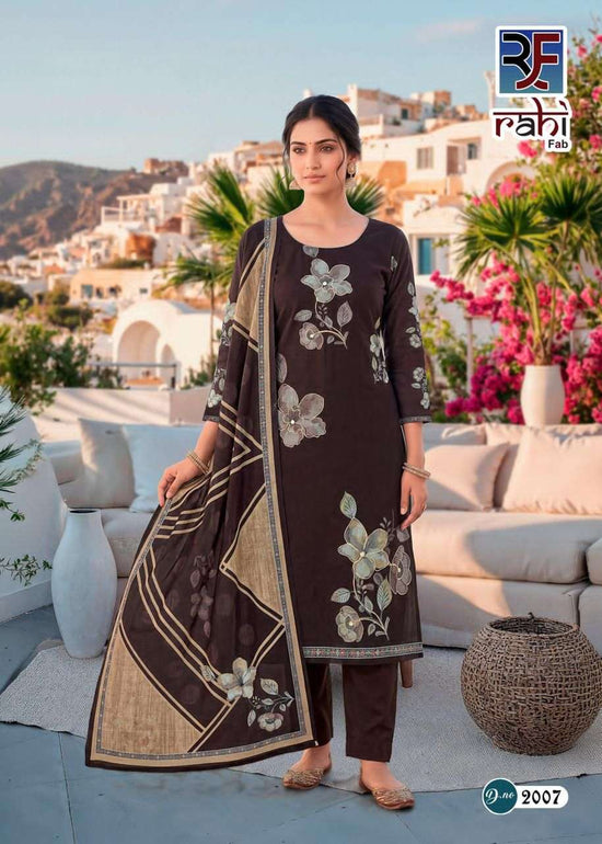 Rahi Fashion Rising Gold Vol 2 Pure Cotton Kurti Pant Dupatta Set
