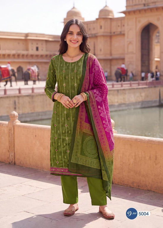 Rahi Rising Silver Vol 5 Cotton Organic Printed Dress Material