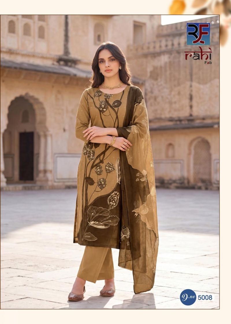 Rahi Rising Silver Vol 5 Cotton Organic Printed Dress Material