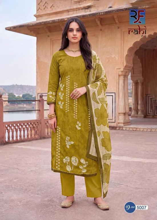Rahi Rising Silver Vol 5 Cotton Organic Printed Dress Material