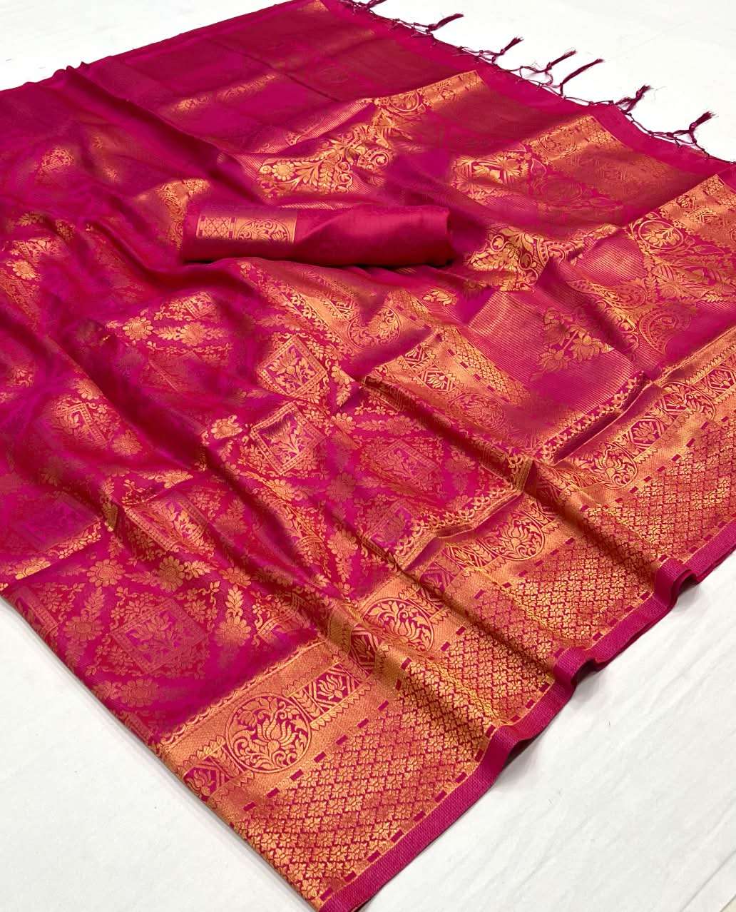 RAJBEER KANVI SILK Handloom Weaving Silk Saree