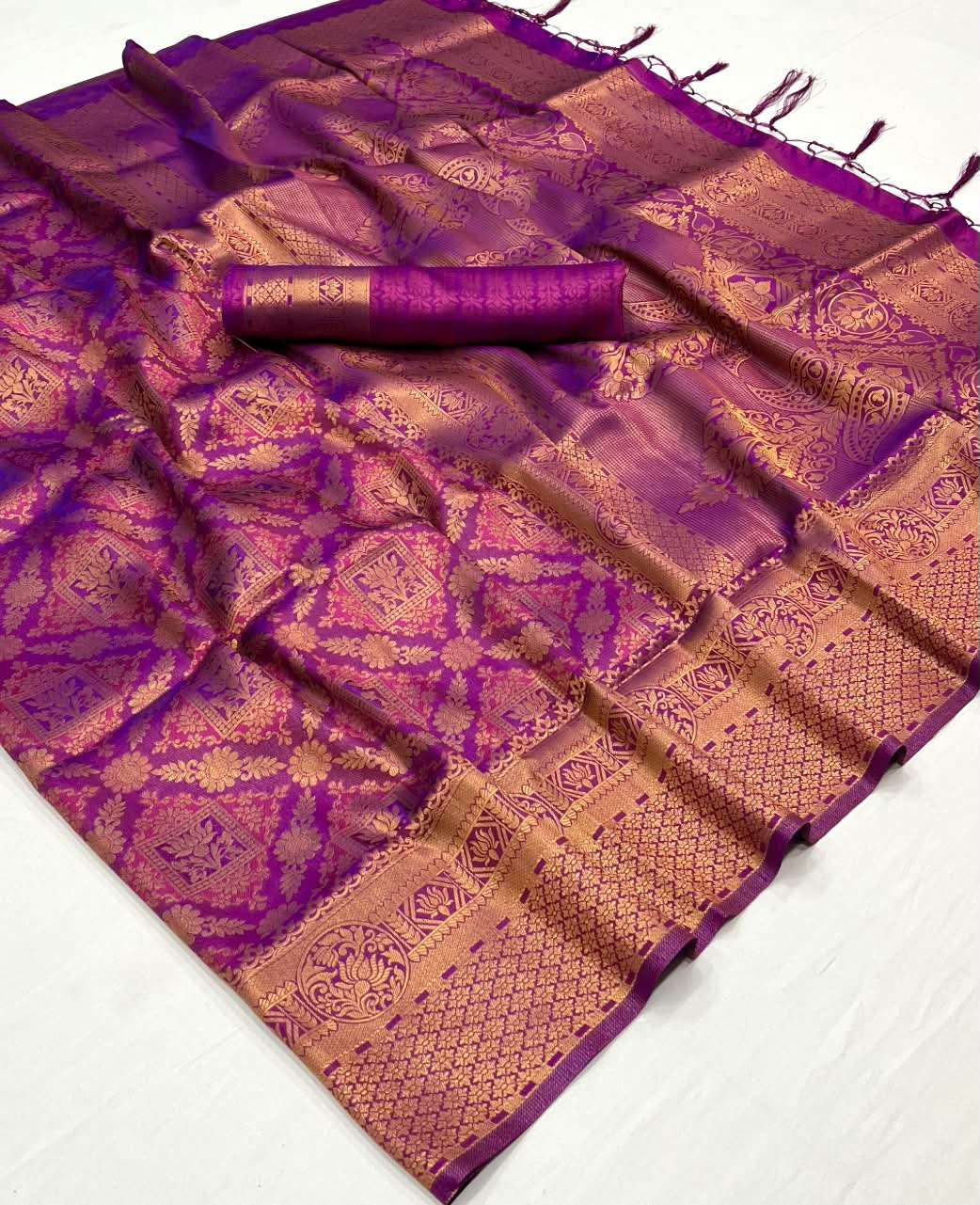 RAJBEER KANVI SILK Handloom Weaving Silk Saree