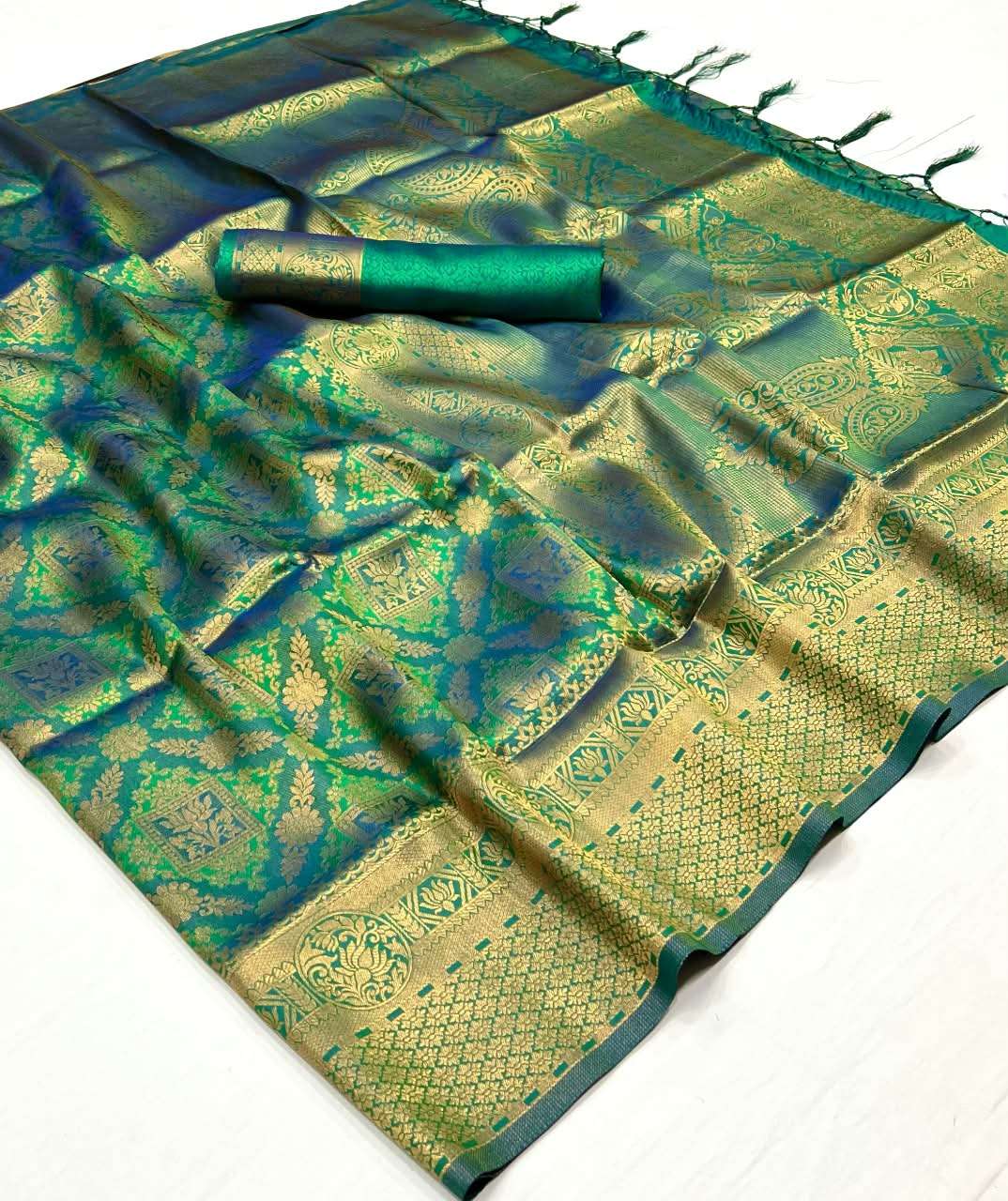 RAJBEER KANVI SILK Handloom Weaving Silk Saree