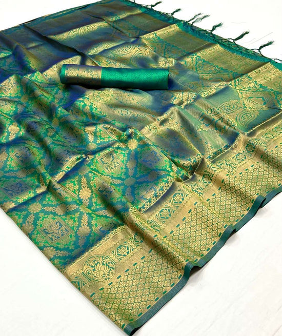RAJBEER KANVI SILK Handloom Weaving Silk Saree