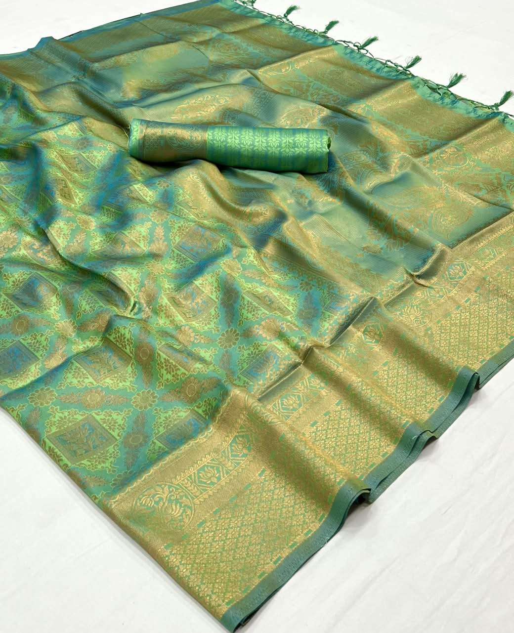RAJBEER KANVI SILK Handloom Weaving Silk Saree