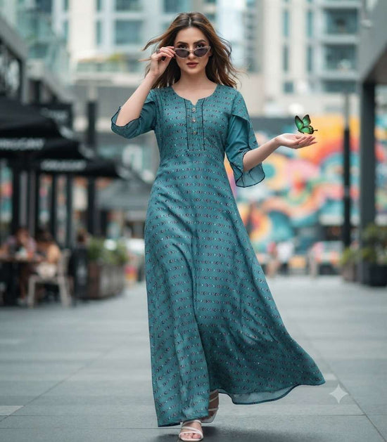 Rajnandini Feeling Nx Rayon Ghera Nighty Gown Wholesale - Amrah Wholesale