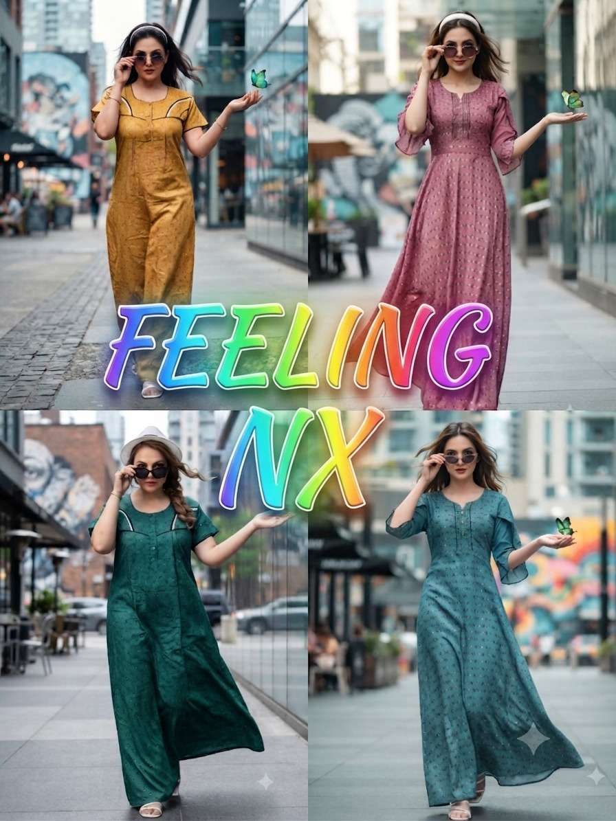 Rajnandini Feeling Nx Rayon Ghera Nighty Gown Wholesale - Amrah Wholesale