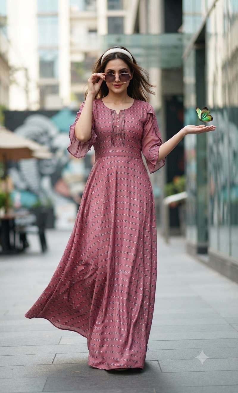 Rajnandini Feeling Nx Rayon Ghera Nighty Gown Wholesale - Amrah Wholesale