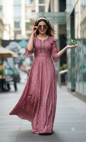 Rajnandini Feeling Nx Rayon Ghera Nighty Gown Wholesale - Amrah Wholesale