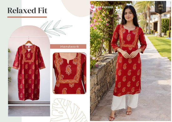 Rajnandini Khushi Pure Cotton Kurti - Amrah Wholesale