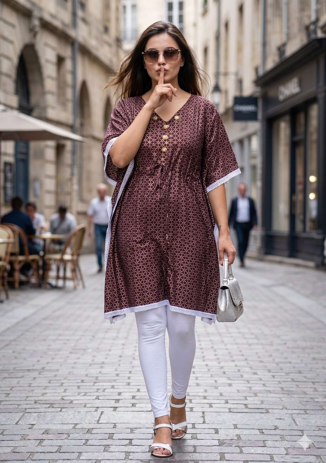 Rajnandini Lady Kaftan Muslin Kaftan Kurti Wholesale