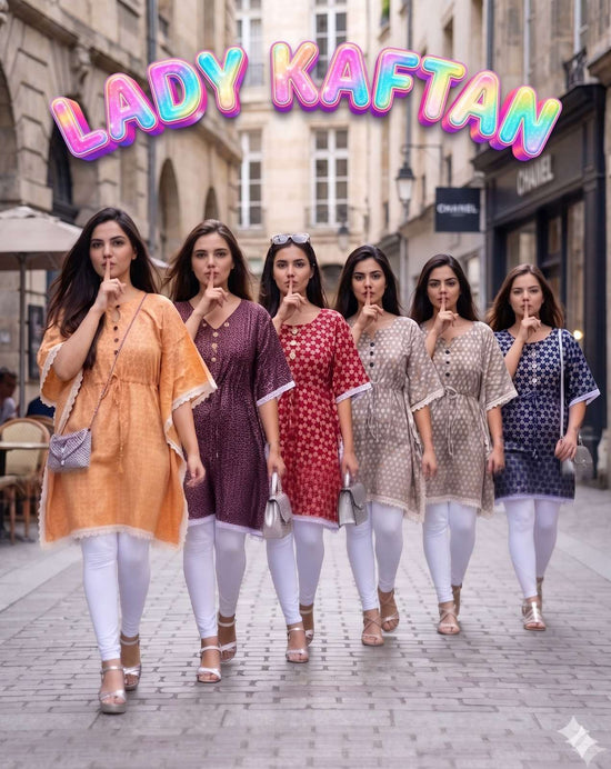 Rajnandini Lady Kaftan Muslin Kaftan Kurti Wholesale