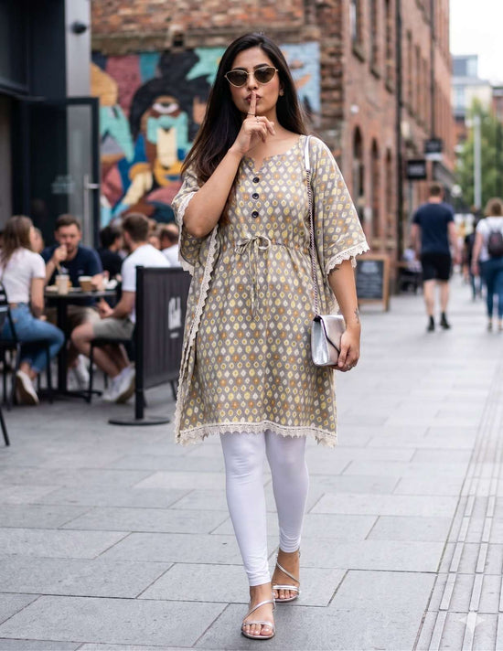 Rajnandini Lady Kaftan Muslin Kaftan Kurti Wholesale