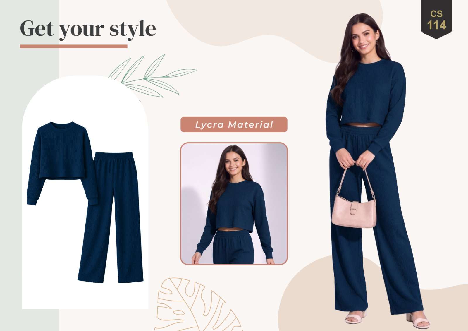 Rajnandini Lucy Lycra Casual Co-Ord Set - Amrah Wholesale