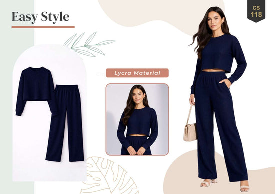 Rajnandini Lucy Lycra Casual Co-Ord Set - Amrah Wholesale