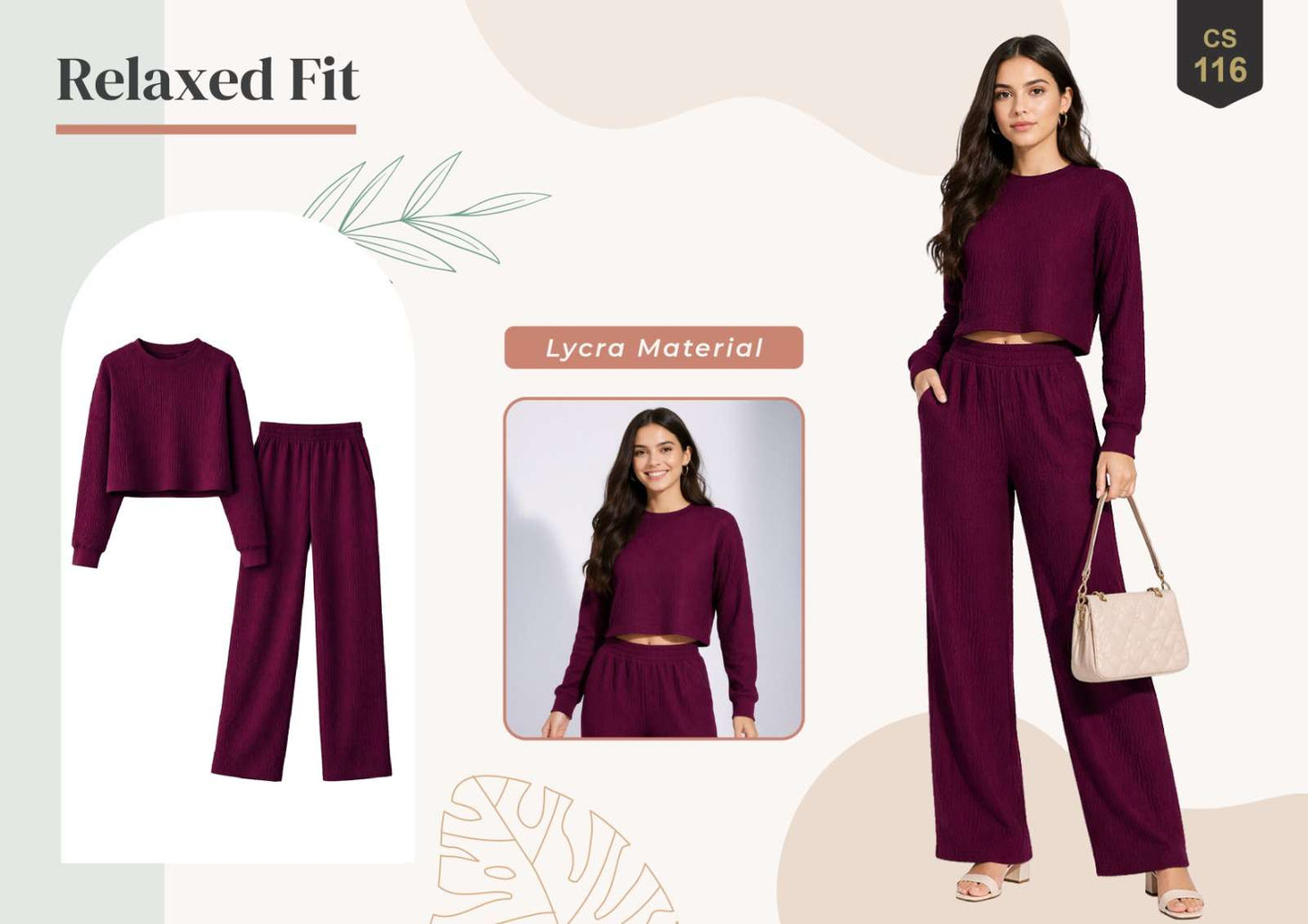 Rajnandini Lucy Lycra Casual Co-Ord Set - Amrah Wholesale